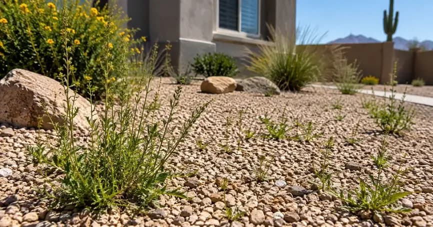How to Get Rid of Weeds in Rock Landscaping (Arizona)