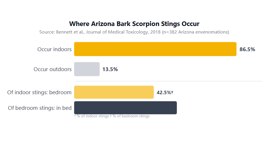 where scorpion stings occur
