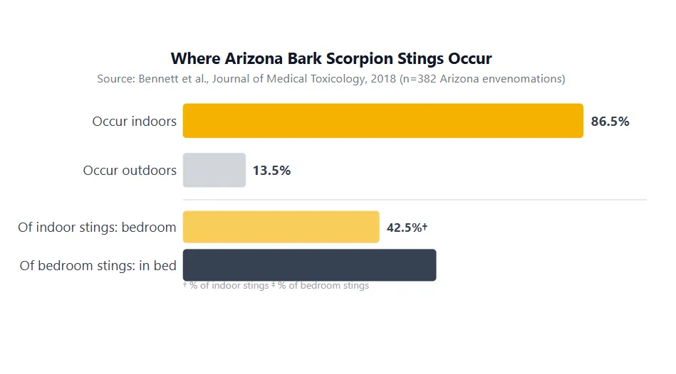 where scorpion stings occur